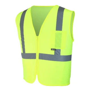 Hyper Tough ANSI Class 2 High Visibility Safety Vest, One Size Fits Most, 1 Vest