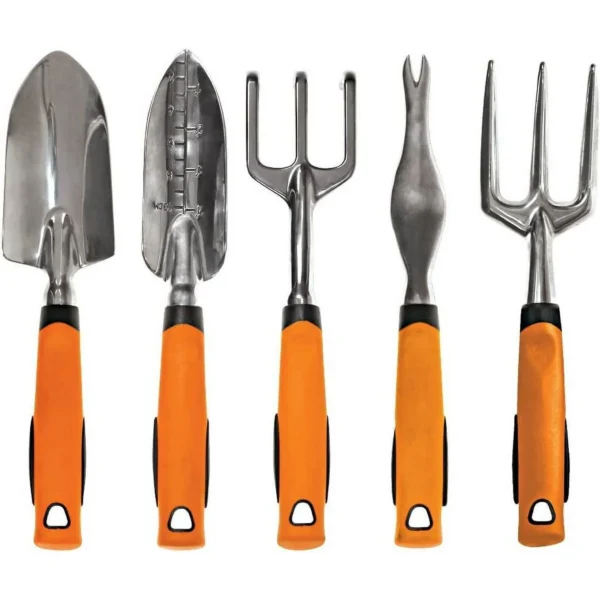 A.M. Leonard Complete Aluminum Gardening Tool Set (5 Tools)