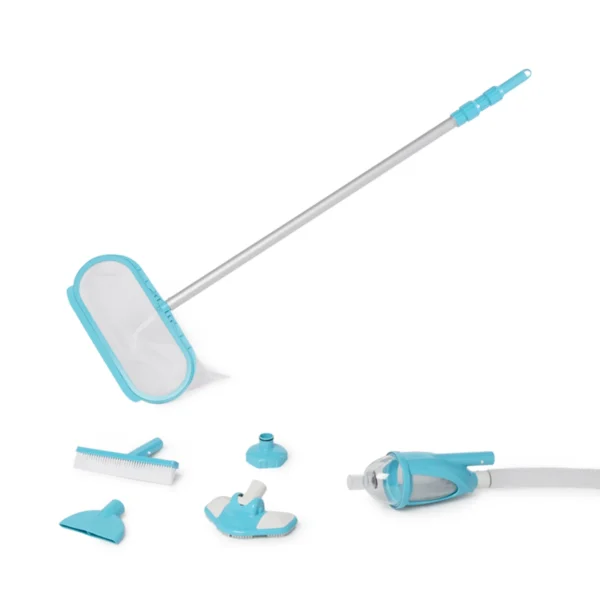 Intex: Deluxe Pool Cleaning Maintenance Kit - (28003E), Vacuum Sucks Debris, Mesh Skimmer Net, 110" Telescoping Aluminum Shaft, Included Wall Brush Attachment, Pool Accessory - Image 10