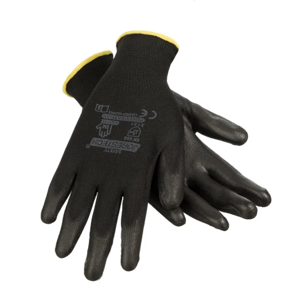 JORESTECH Safety Multi-Purpose Ultra-Thin Palm Dipped Work Gloves, Polyurethane Coated, GD-06 (L, 12 Units) - Image 3