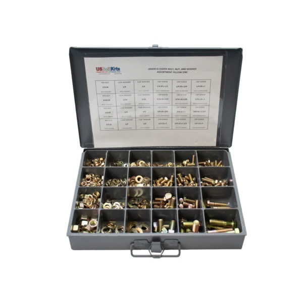 690 Piece Grade 8 Coarse Thread Fastener Drawer Assortment