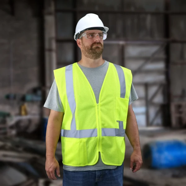 Hyper Tough ANSI Class 2 High Visibility Safety Vest, One Size Fits Most, 1 Vest - Image 5