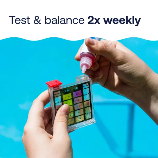 HTH Pool Care 6-Way Test Kit for Swimming Pools, 100 Tests, 1lb - Image 9