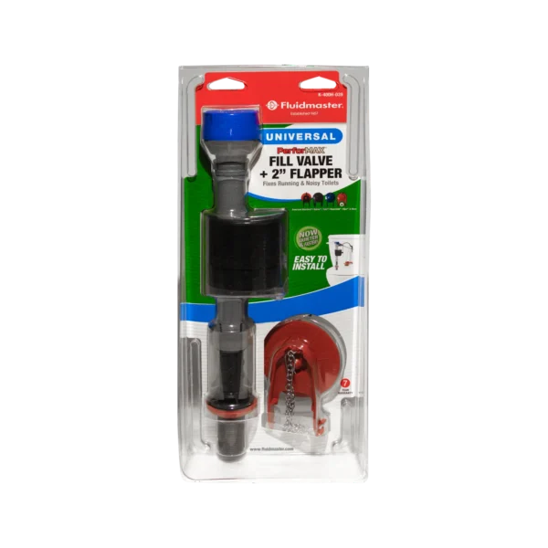 Fluidmaster K-400H-039 PerforMAX Toilet Fill Valve and 2" Flapper Repair Kit, Plastic, 1-Pack, Height 13.9in - Image 6