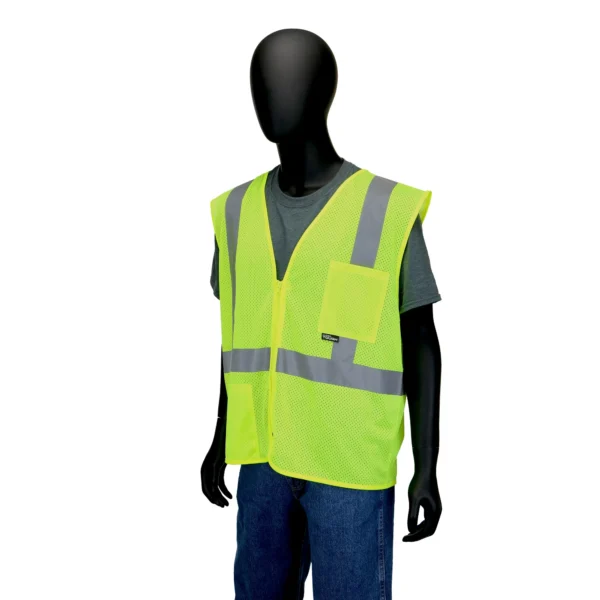 Hyper Tough ANSI Class 2 High Visibility Safety Vest, One Size Fits Most, 1 Vest - Image 6