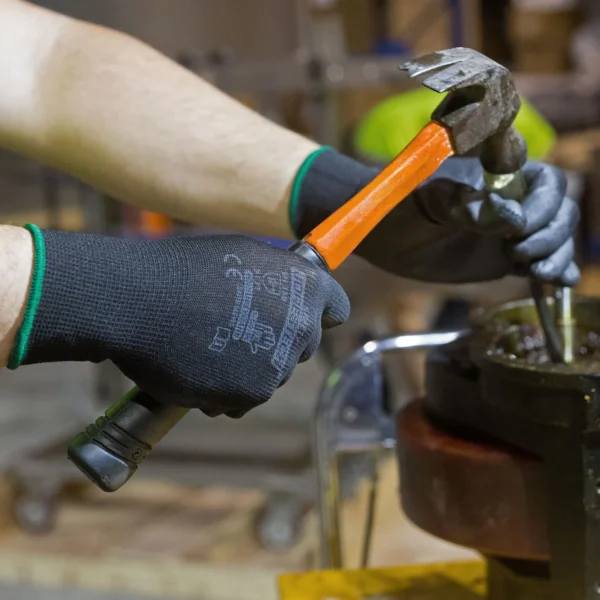 JORESTECH Safety Multi-Purpose Ultra-Thin Palm Dipped Work Gloves, Polyurethane Coated, GD-06 (L, 12 Units) - Image 7