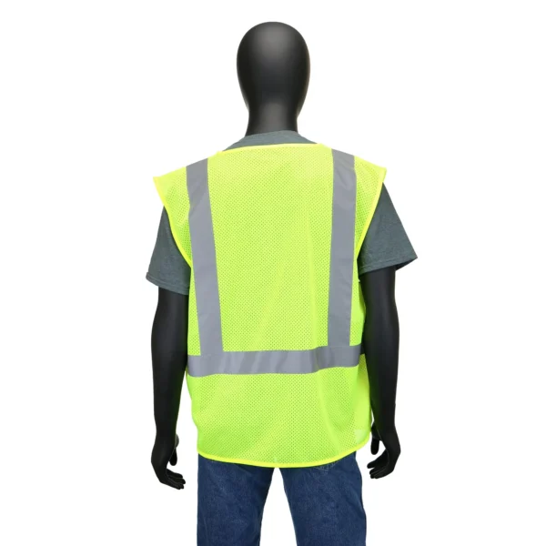 Hyper Tough ANSI Class 2 High Visibility Safety Vest, One Size Fits Most, 1 Vest - Image 7