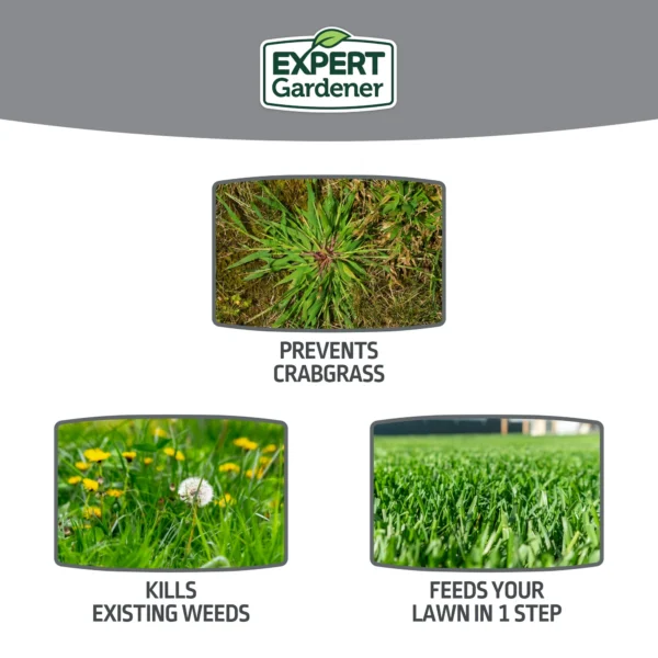 Expert Gardener Weed & Feed Plus Crabgrass Control, Lawn Fertilizer 18-0-1, 12 lb. Prevents up to 5 Months - Image 6