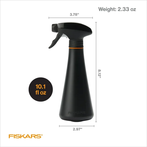 Fiskars Indoor and More Watering Plant Mister Spray Bottle, 10 fl oz , Black Recycled Plastic, New - Image 7
