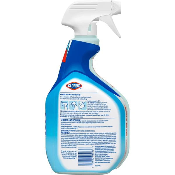 Clorox Bathroom Disinfecting Cleaner and Shower Cleaning Supplies Spray, Original, 30 fl oz - Image 5