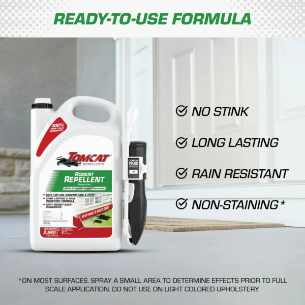 Tomcat Repellents Rodent Repellent Ready-to-Use, Mouse and Rat Prevention, 1 gal. - Image 5