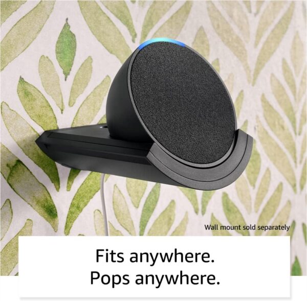 Amazon Echo Pop (newest model), Our smallest Alexa speaker, Fits in any room, Midnight Teal - Image 2